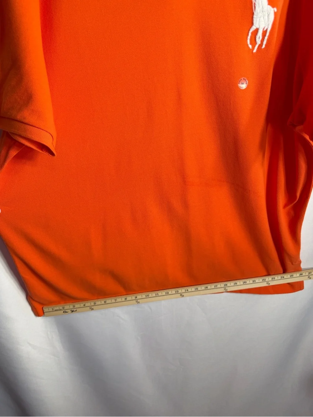 Ralph Lauren Orange Polo with White Pony Logo size XXL new w tags